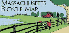 Cover of Massachusetts Bicycle Map